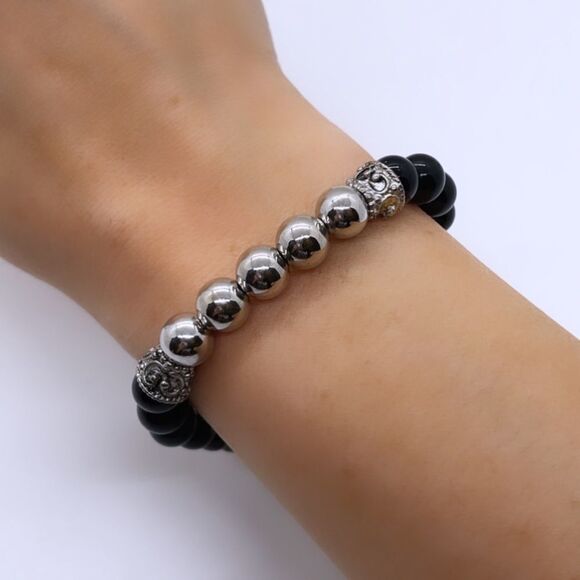 NWT Wool + Pepper Co. Mens Beaded Bracelet - Picture 2 of 4